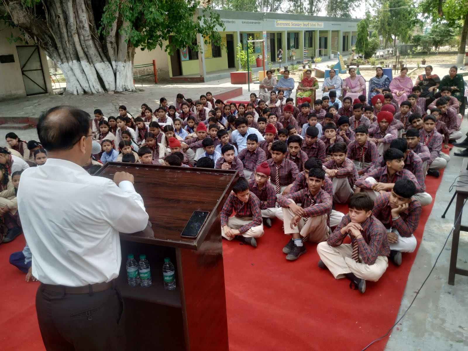 Adarsh Social Welfare Society Punjab organized an awareness program against drugs at Government School POSI.